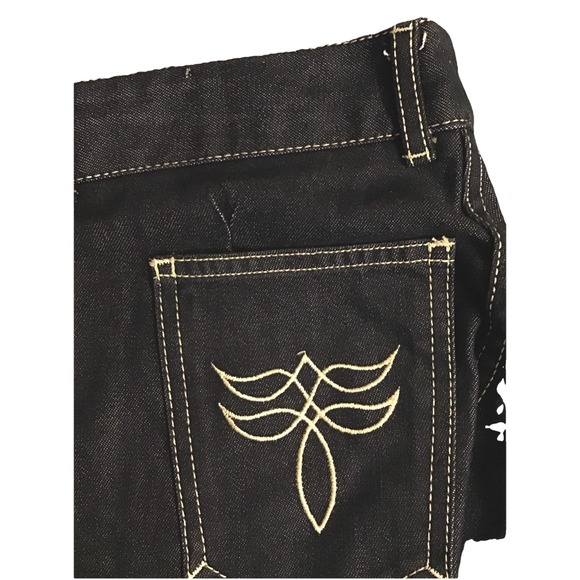 Vintage 70's Saint Germain Jeans Blue Denim Straight Leg Paris Indigo Blue - Picture 10 of 12